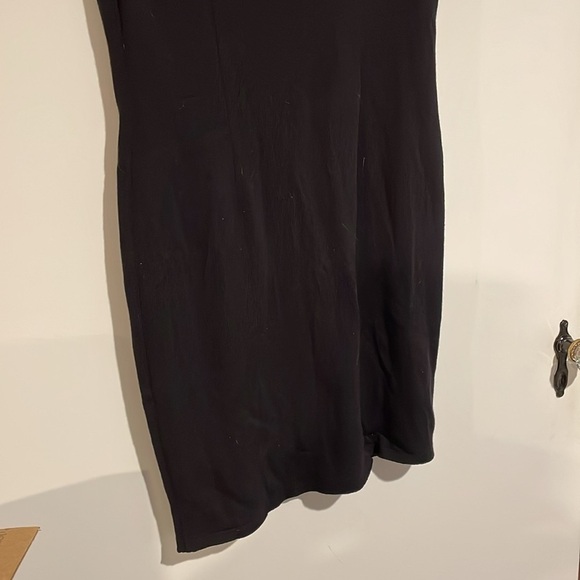 Escada Margaretha Ley Black wool blend knit dress with decorative sleeves Sz 36 - Picture 7 of 8